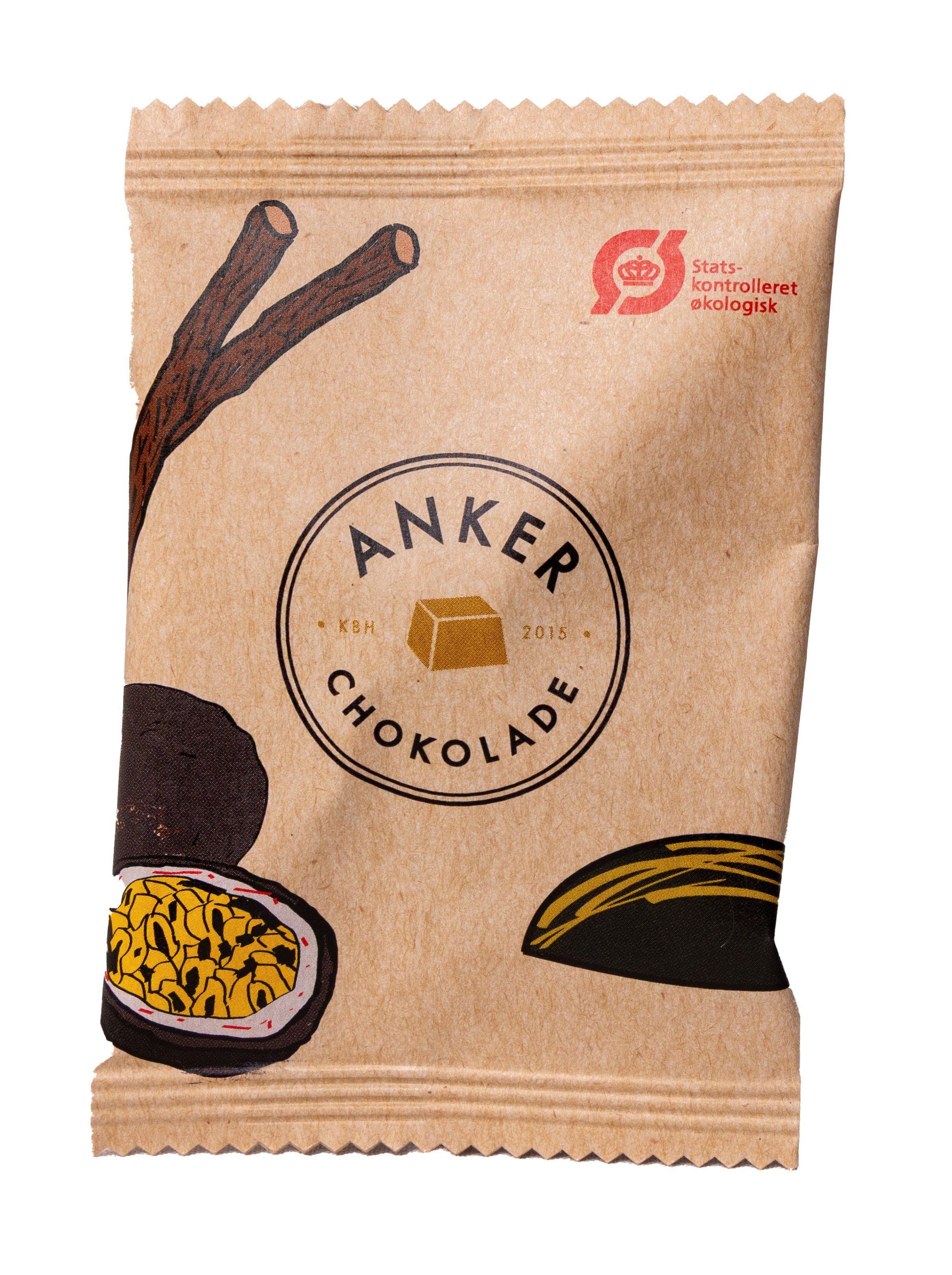 Anker Chokolade - Passionsfrugt / lakrids / mlkechokolade Flowpack