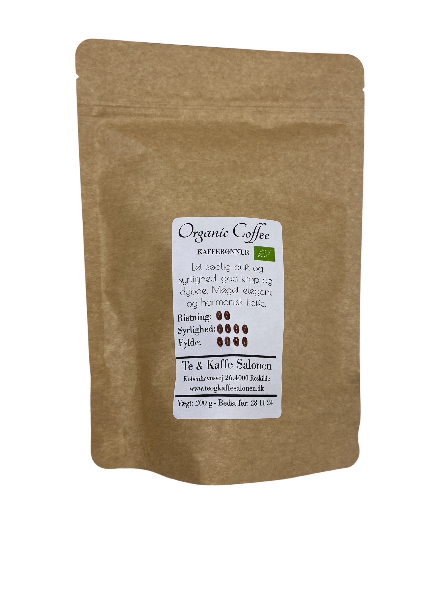 Organic Coffee Hele bnner 200 g