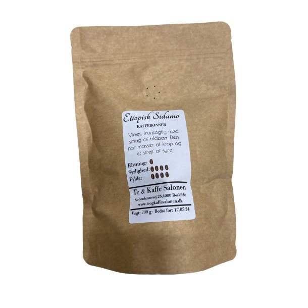 Etiopisk Sidamo Hele bnner 200 g