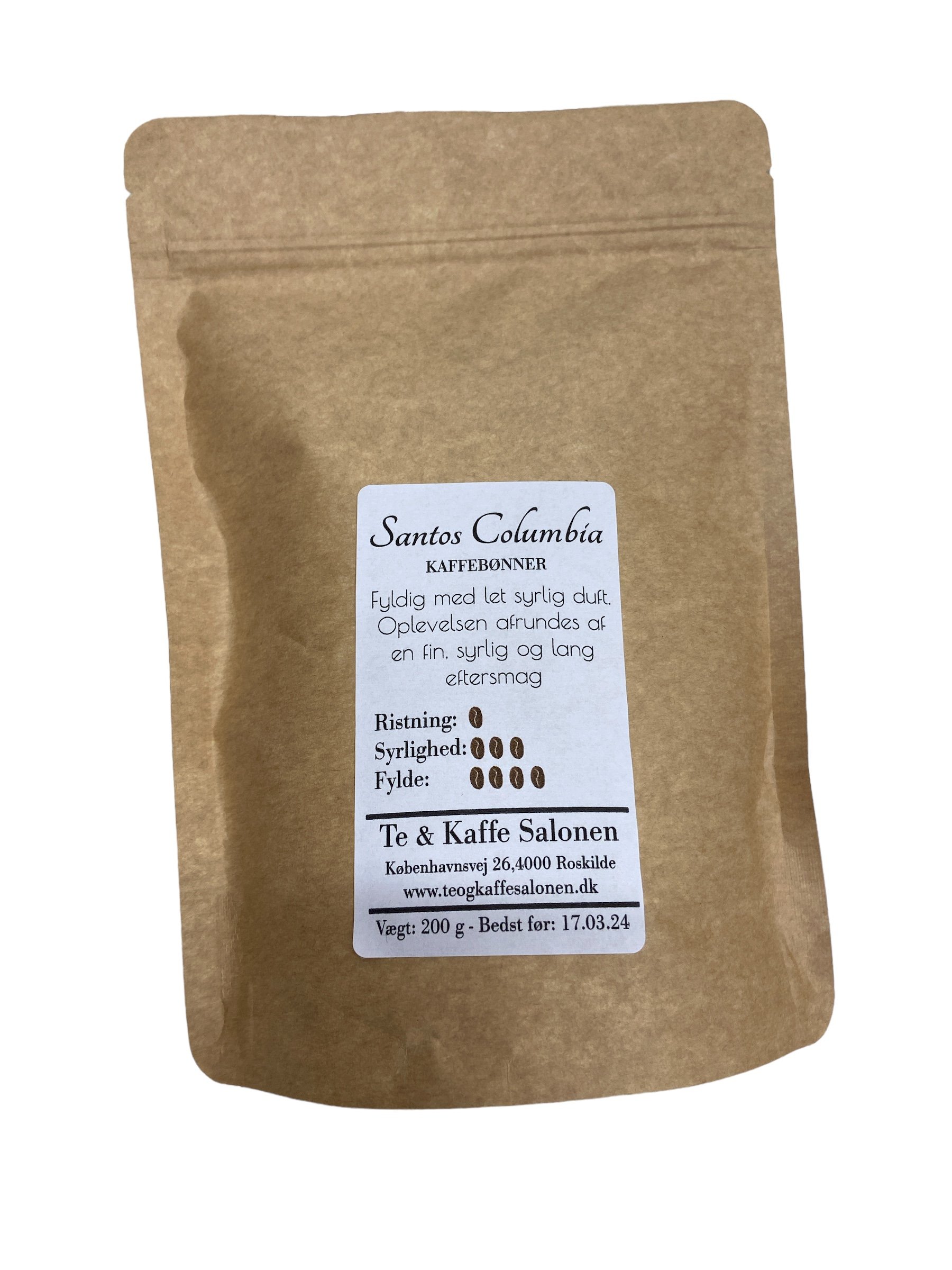 Santos Columbia Hele bnner 200 g