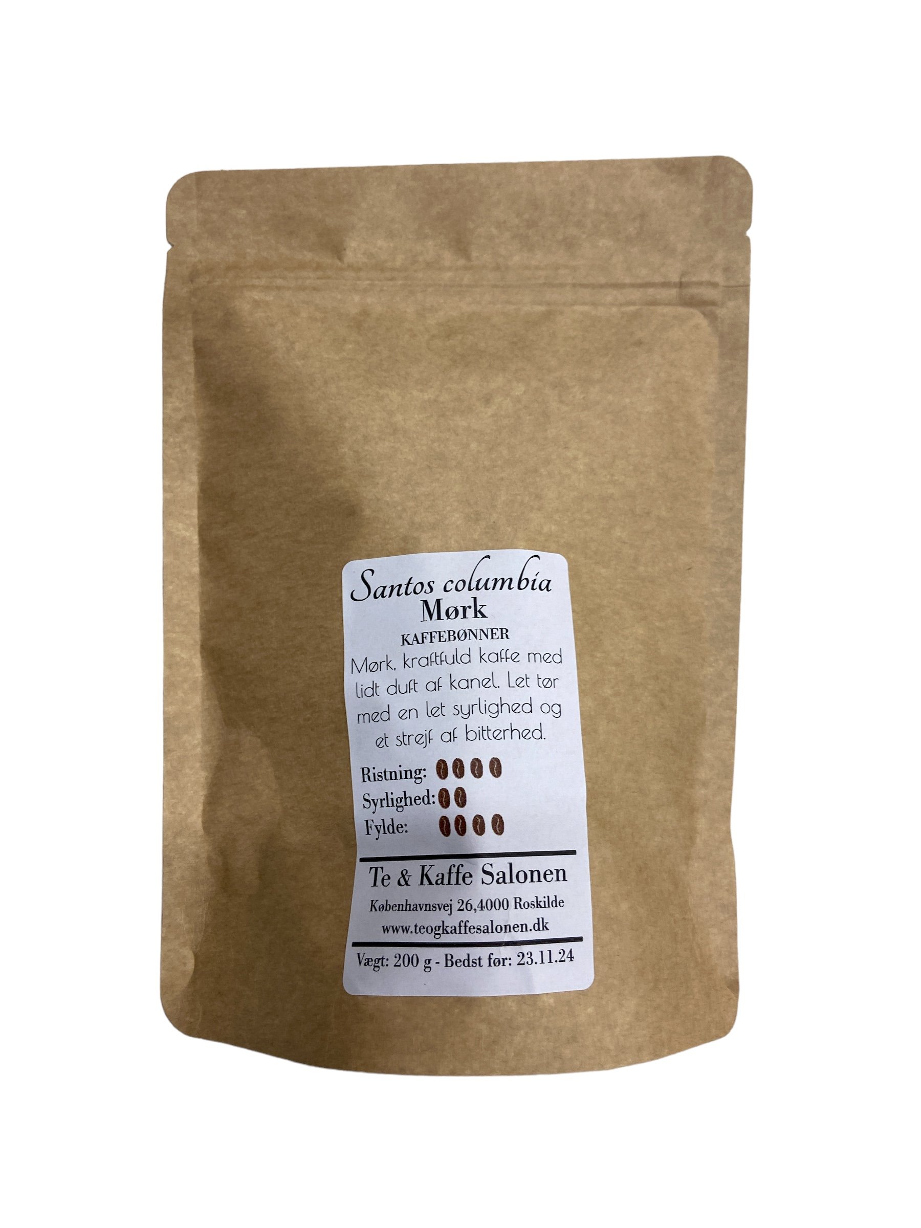 Santos Columbia Mrk Hele bnner 200 g