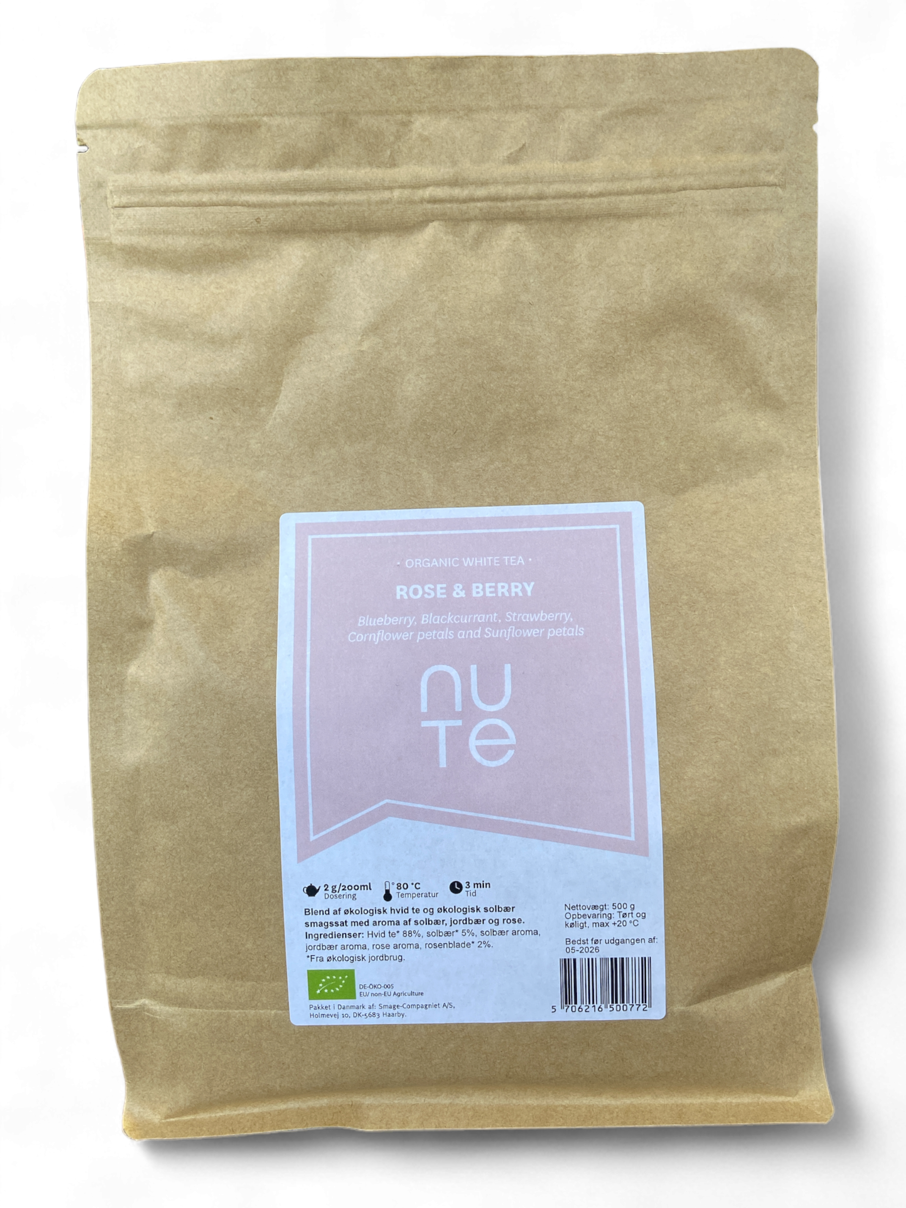 NUTE Rose &amp; Berry kologisk, 500g