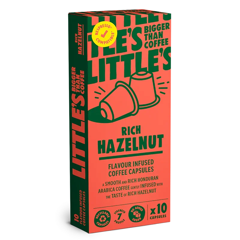 Kaffekapsler med hasselnddesmag