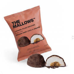 The Mallows - CARAMEL FILLED MALLOWS + DARK CHOC, &amp; ORANGE