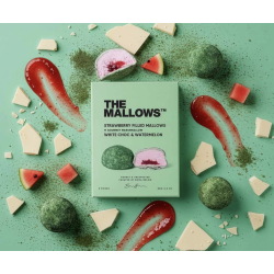 The mallows - STRAWBERRY FILLED MALLOWS + BELGIAN WHITE CHOC &amp; WATERMELON BOX � 5 STK