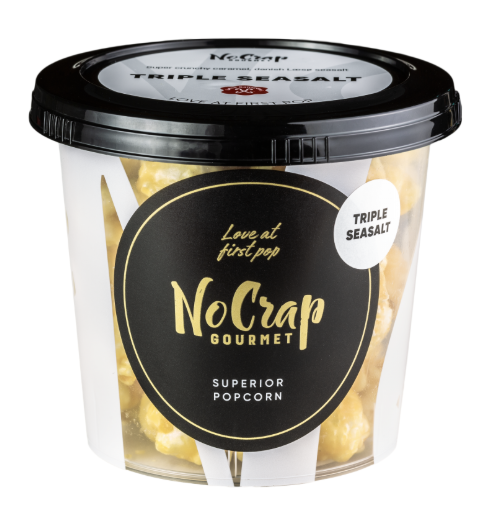 No Crap Gourmet - Karamelovertrukket popcorn - Salted caramel