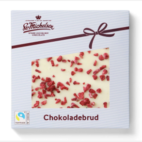 Sv. Michelsen - Chokoladebrud Hvid chokolade med hindb�r