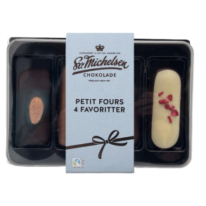 Sv. Michelsen - 4 petit fours - marcipan favoritter