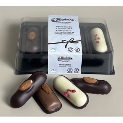Sv. Michelsen - 4 petit fours - marcipan favoritter