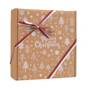 Gaveske 37X33X11,5CM Natur Merry Christmas. Tom, Design selv.