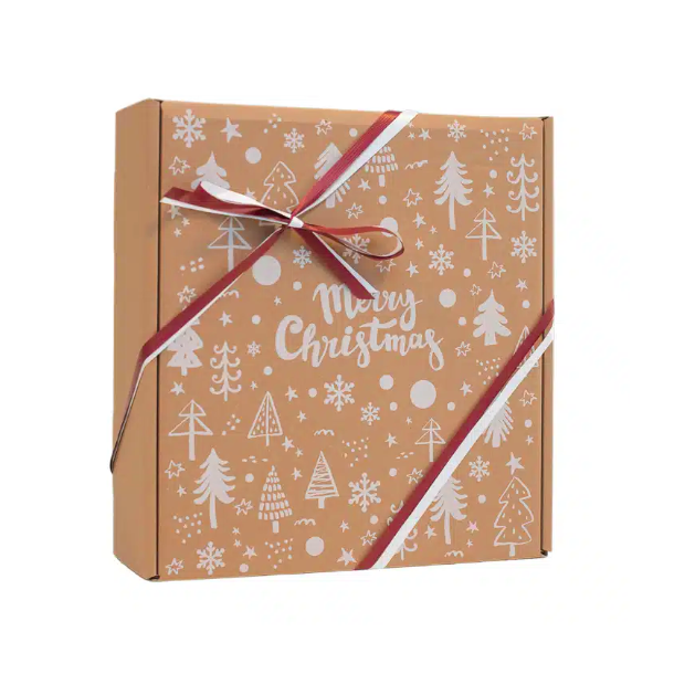 Gaveske 37X33X11,5CM Natur Merry Christmas. Tom, Design selv.