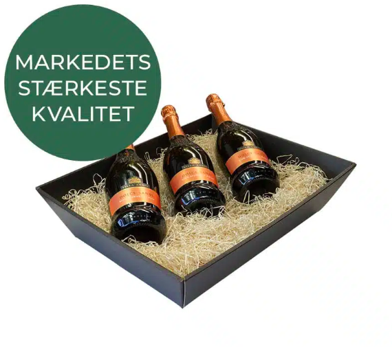 Stor gavekurv matsort 44X34X11CM. Tom, Design selv.