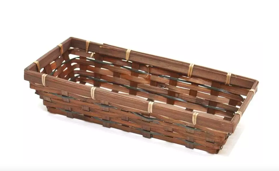 Gavekurv rekt. bambus brun 32,5X14,5. Design selv. 