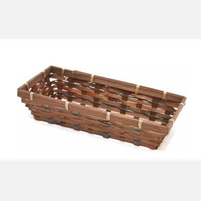 Gavekurv rekt. bambus brun 32,5X14,5. Design selv. 