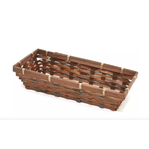 Gavekurv rekt. bambus brun 32,5X14,5. Design selv. 