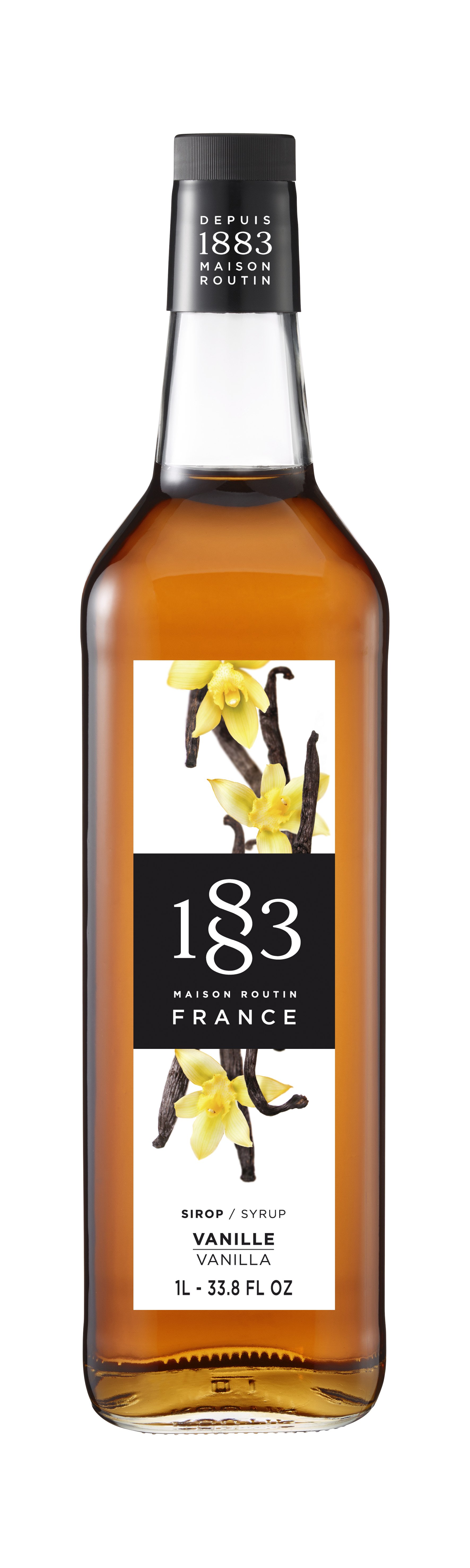 1883 vanilje sirup 1 liter glas