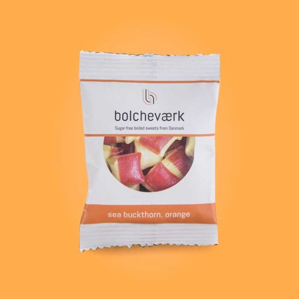 Flowpack Bolchevrk, Sukkerfri - Appelsin, Havtorn, 12 g