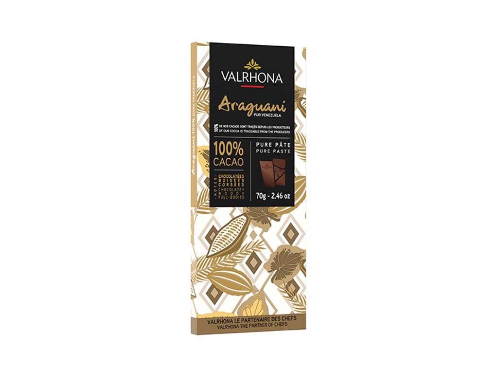 Valrhona Araguani 100%, 70g bar