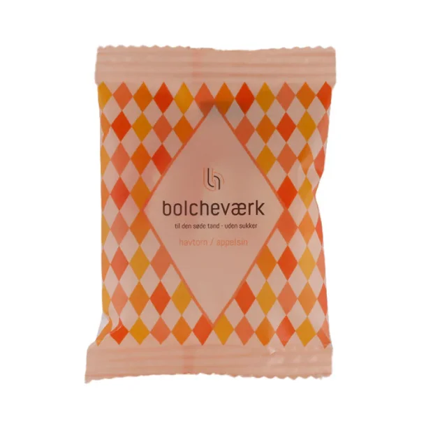 Flowpack Bolchev�rk, Sukkerfri - Appelsin, Havtorn, 12 g