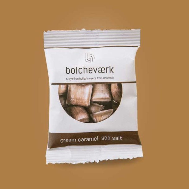 Flowpack Bolchevrk, Sukkerfri - Fldekaramel, Havsalt, 12 g