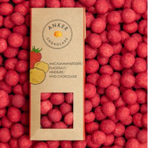 Macadamian�dder / salt / hindb�r / hvid chokolade