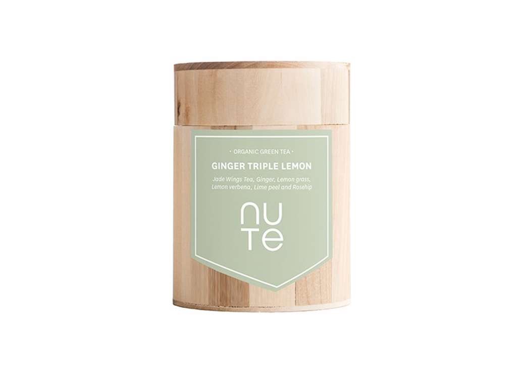 NUTE Ginger Triple Lemon kologisk, 100g