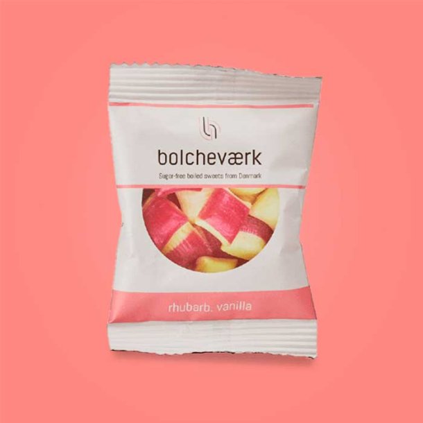 Flowpack Bolchevrk, Sukkerfri - Rabarber, Vanilje, 12 g